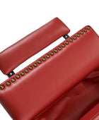 Gabrielle Genuine Leather Living Room Manual Recliner with Nailhead Trim