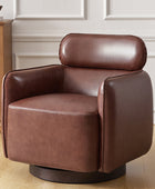 Philander Modern Genuine Leather Swivel Chair