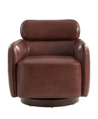 Philander Modern Genuine Leather Swivel Chair