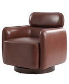 Philander Modern Genuine Leather Swivel Chair