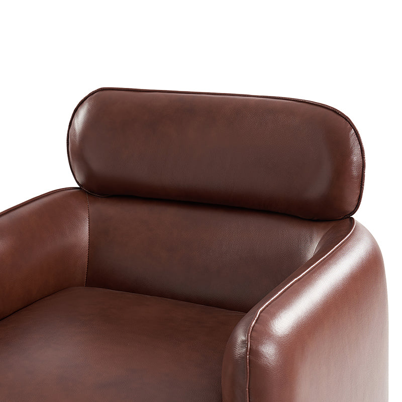 Philander Modern Genuine Leather Swivel Chair