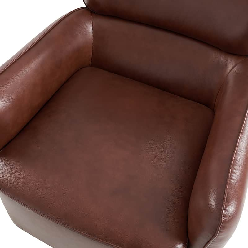 Philander Modern Genuine Leather Swivel Chair