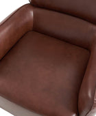 Philander Modern Genuine Leather Swivel Chair