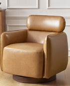 Philander Modern Genuine Leather Swivel Chair