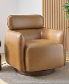 Philander Modern Genuine Leather Swivel Chair