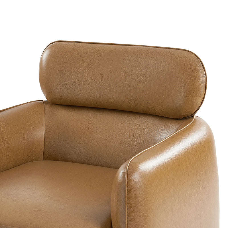 Philander Modern Genuine Leather Swivel Chair