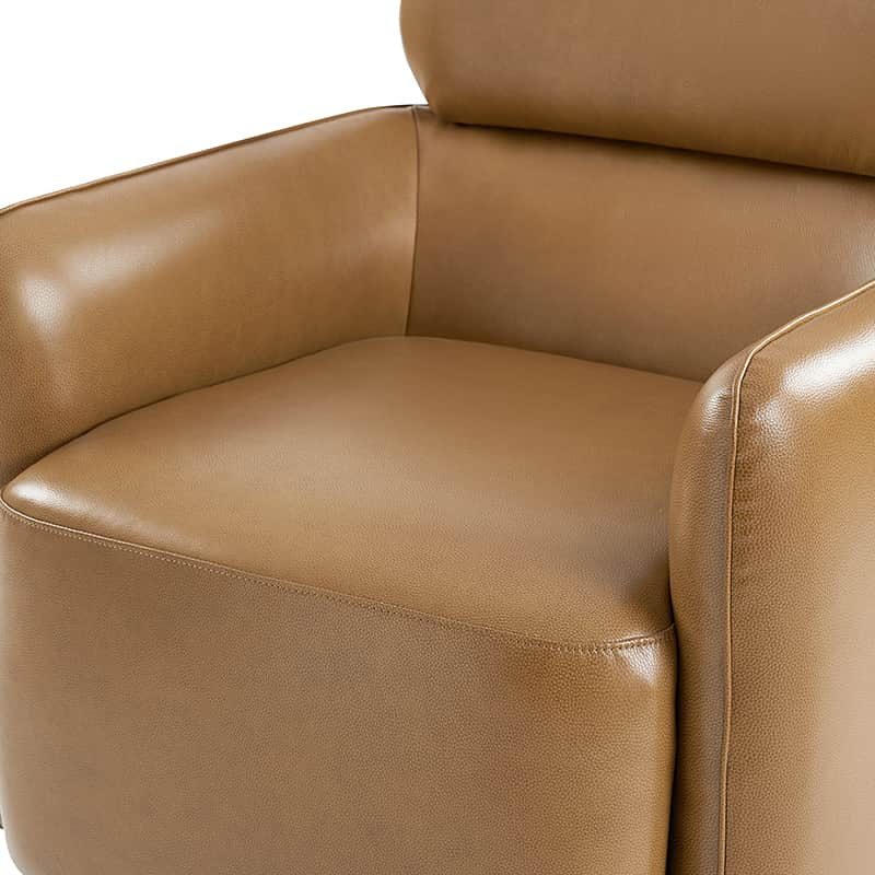 Philander Modern Genuine Leather Swivel Chair