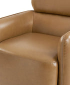 Philander Modern Genuine Leather Swivel Chair