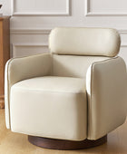 Philander Modern Genuine Leather Swivel Chair