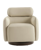 Philander Modern Genuine Leather Swivel Chair