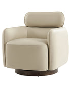 Philander Modern Genuine Leather Swivel Chair