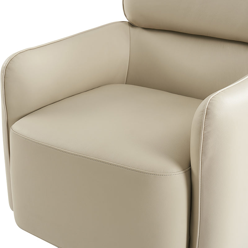 Philander Modern Genuine Leather Swivel Chair