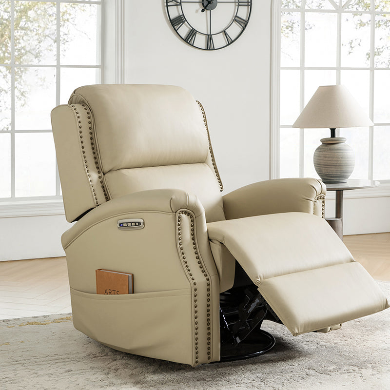 Angelus Glider Swivel Chair with Built-in USB Port