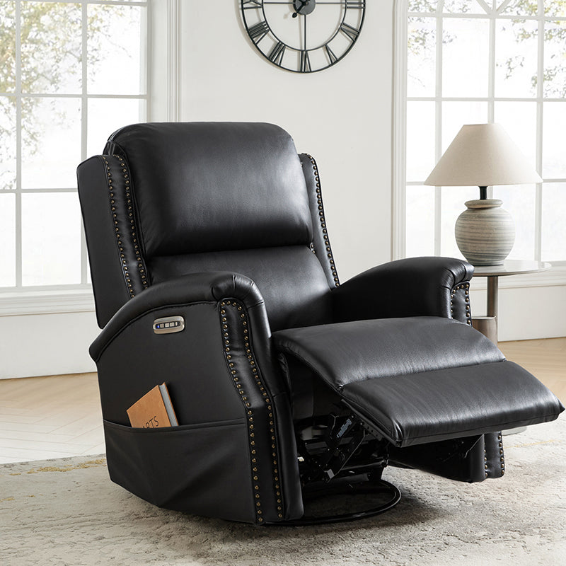 Angelus Glider Swivel Chair with Built-in USB Port