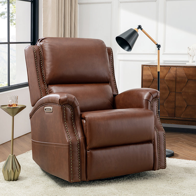 Angelus Glider Swivel Chair with Built-in USB Port