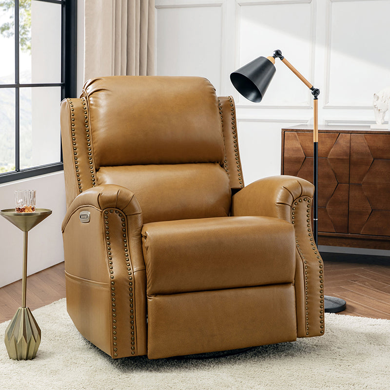 Angelus Glider Swivel Chair with Built-in USB Port