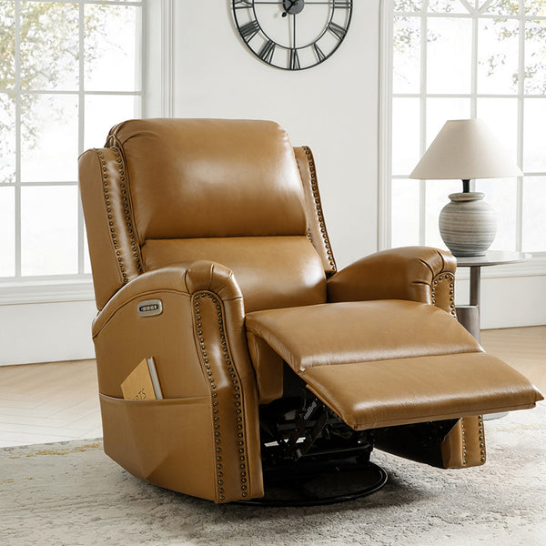 Angelus Glider Swivel Chair with Built-in USB Port