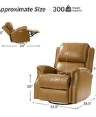 Angelus Glider Swivel Chair with Built-in USB Port