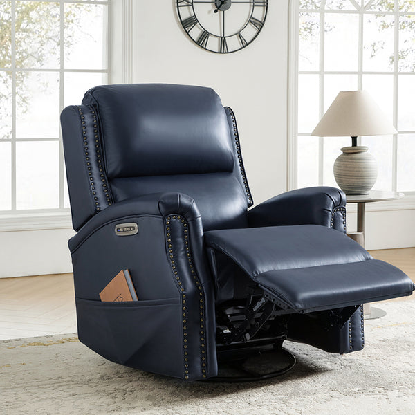 Angelus Glider Swivel Chair with Built-in USB Port