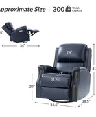 Angelus Glider Swivel Chair with Built-in USB Port