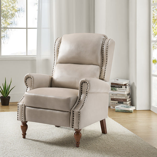 Samantha Vegan Leather Manual Recliner