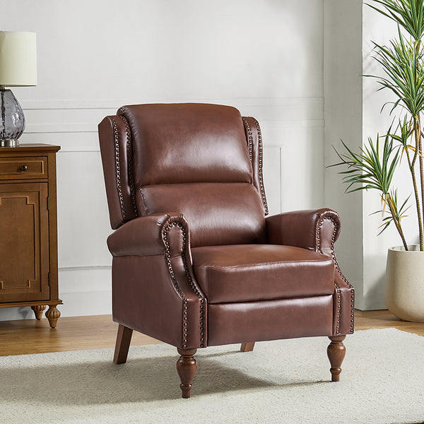 Samantha Vegan Leather Manual Recliner