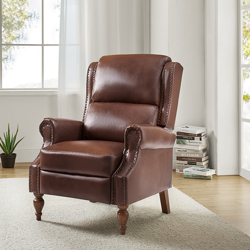 Samantha Vegan Leather Manual Recliner