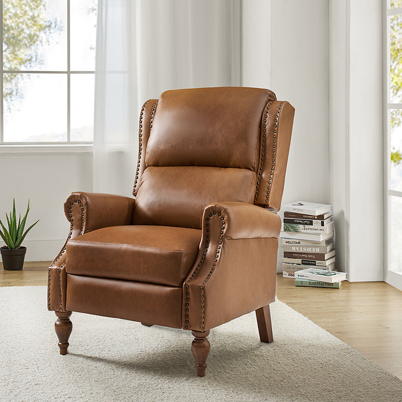 Samantha Vegan Leather Manual Recliner