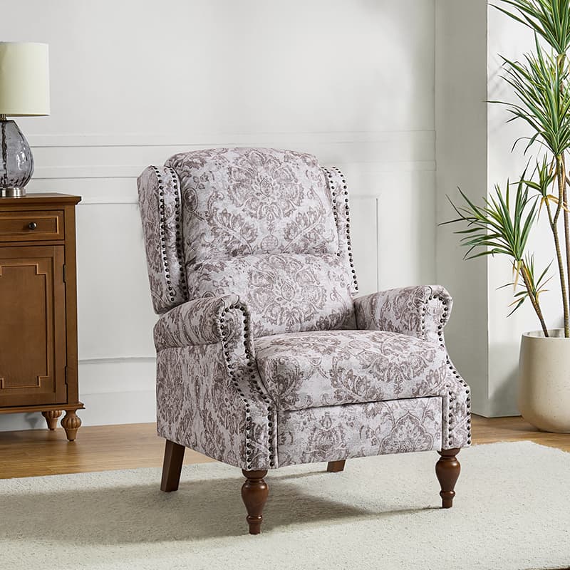 Samantha Manual Roll Arms Recliner