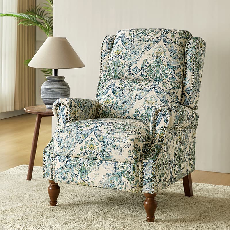 Samantha Manual Roll Arms Recliner