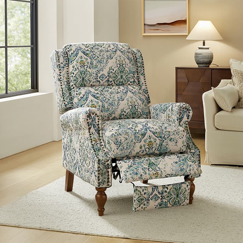 Samantha Manual Roll Arms Recliner