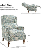 Samantha Manual Roll Arms Recliner