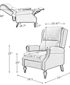 Samantha Manual Roll Arms Recliner