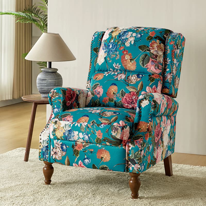 Samantha Manual Roll Arms Recliner