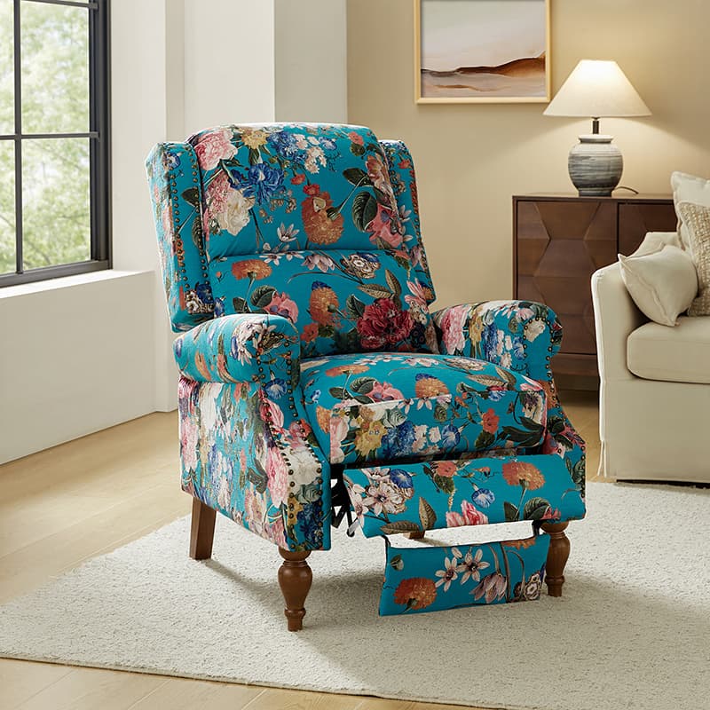 Samantha Manual Roll Arms Recliner