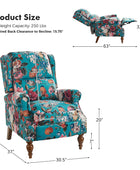 Samantha Manual Roll Arms Recliner