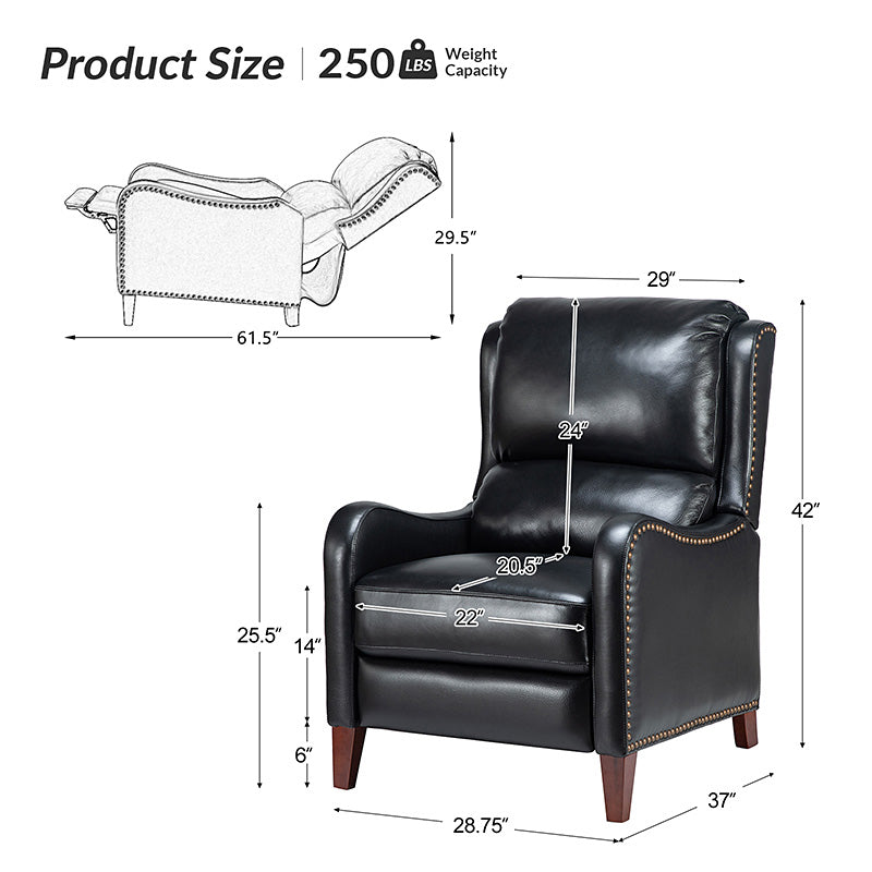 Deliat Genuine Leather Recliner