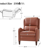 Deliat Genuine Leather Recliner