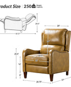 Deliat Genuine Leather Recliner