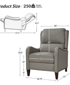 Deliat Genuine Leather Recliner