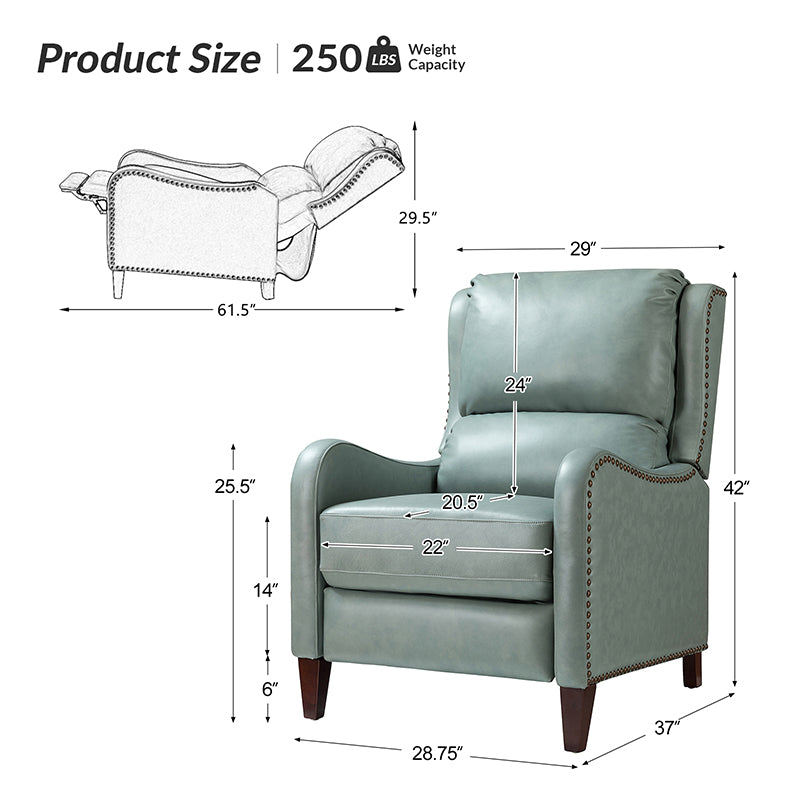 Deliat Genuine Leather Recliner