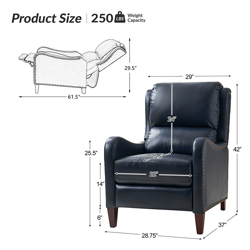 Deliat Genuine Leather Recliner