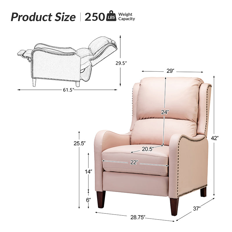 Deliat Genuine Leather Recliner