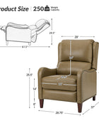 Deliat Genuine Leather Recliner