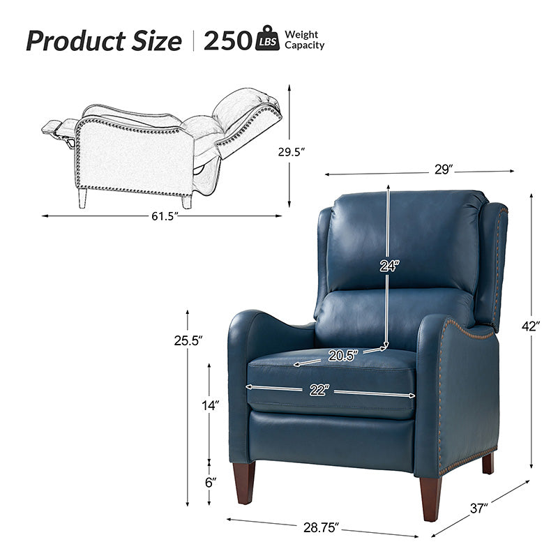 Deliat Genuine Leather Recliner