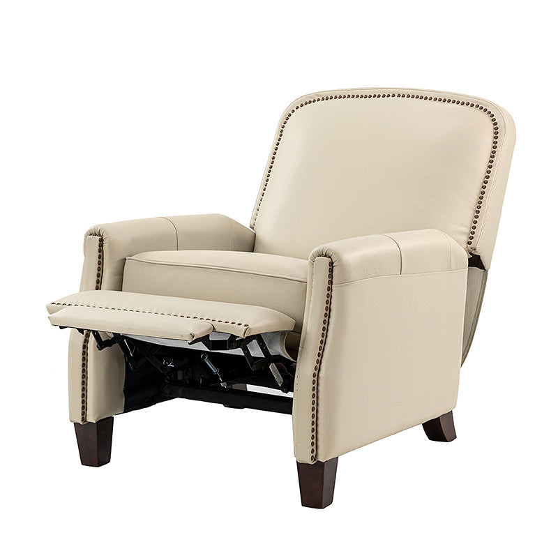 Claudia Genuine Leather Cigar Glider Recliner