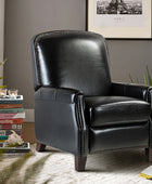 Claudia Genuine Leather Cigar Glider Recliner