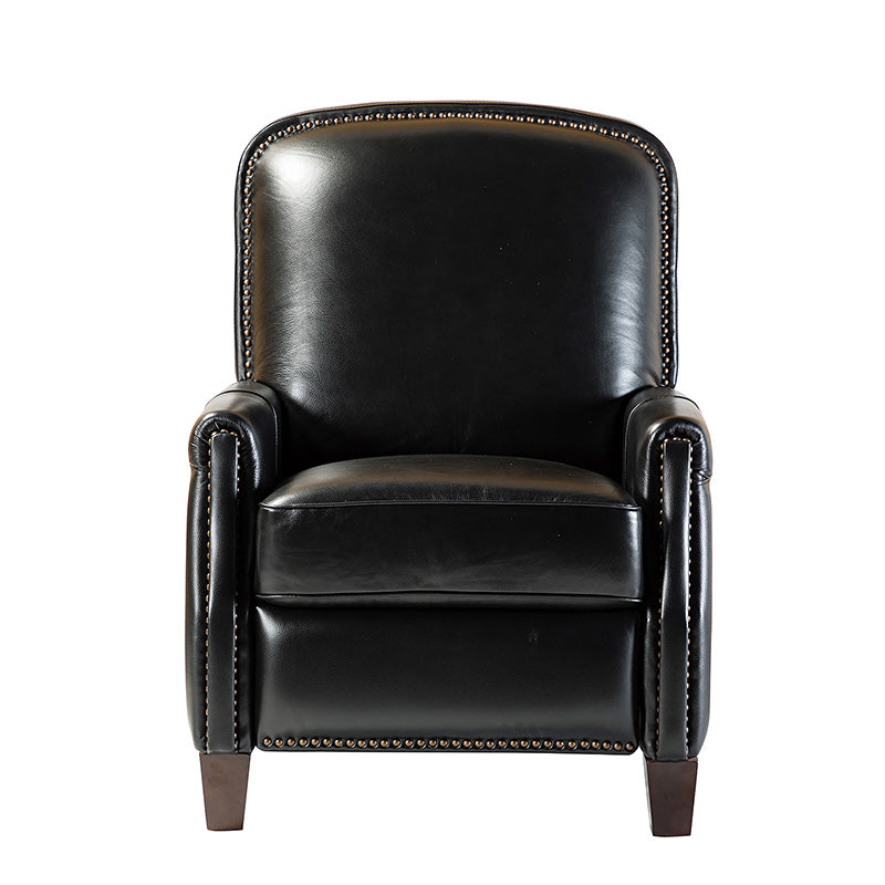 Claudia Genuine Leather Cigar Glider Recliner