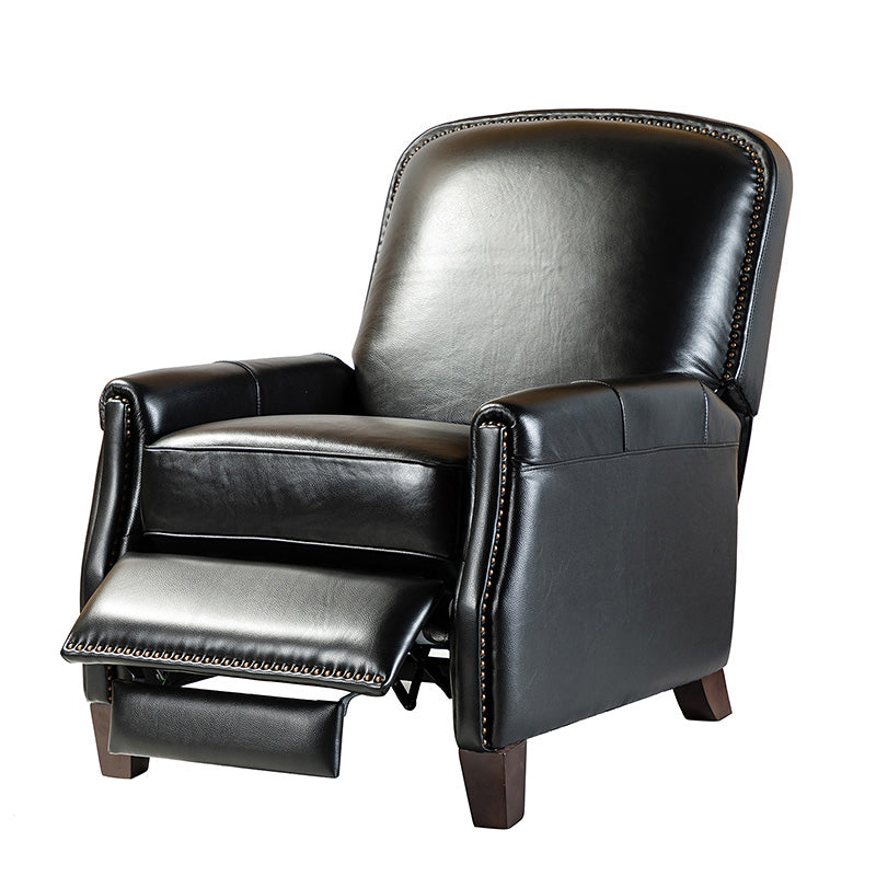 Claudia Genuine Leather Cigar Glider Recliner