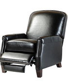 Claudia Genuine Leather Cigar Glider Recliner